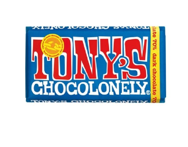 Tony's Chocolonely 70% dark chocolate